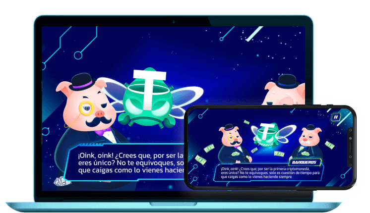 Captura de pantalla de los banqueros del juego gratis para pc Coins invaders