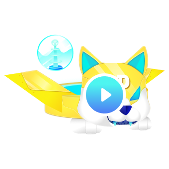 Personaje Dogecoin de Coins Invaders